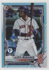 2021 Bowman 1st Edition Sky Blue Foil Jeisson Rosario #BFE-37 4b9