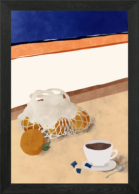 Sonntag Kaffee Gerahmtes Wandbild Poster Leinwanddruck Bild