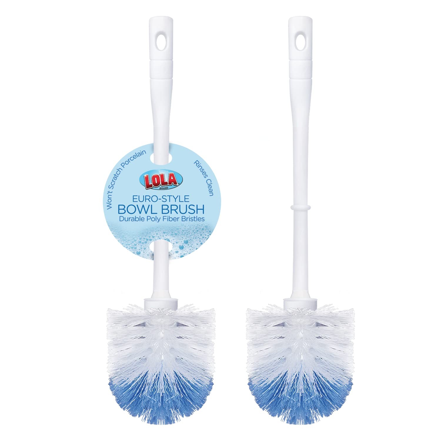 Classic Toilet Brush with Durable Stiff Bristles for Bathroom Cleaning