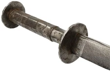 ANTIQUE RARE GOTHIC ENGLISH OR GERMAN KNIGHT "RONDEL" DAGGER, MAKER MARKED BLADE