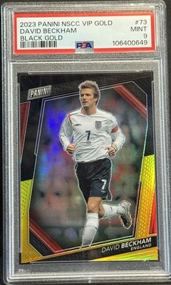 2023 Panini National VIP Gold England David Beckham Black Gold