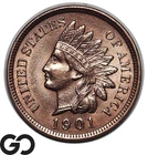 1901 Indian Head Cent Penny, Frosty Solid Gem BU++