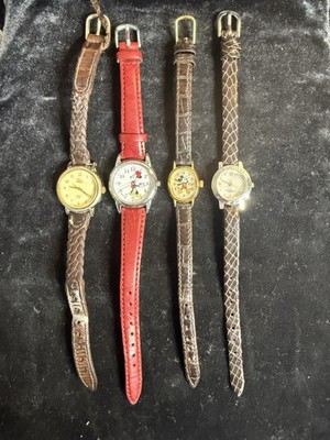 Vintage Women's Watch Lot, Timex, Lorus, Disney Time Works, Mickey Minnie Mouse