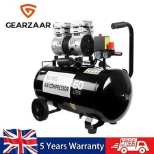 Compressore Aria Basso Rumore 50 Litri Senza Olio 220V/50HZ 1600RPM Nuovo Marca Ingranaggio