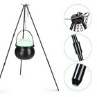 Halloween Witch Cauldron 31" Tripod Stand LED Light Halloween Decoration — photo 5