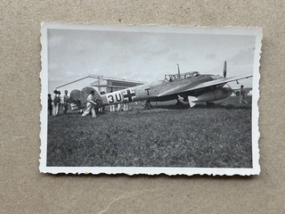 T) Foto militare 8 5x6cm aeronautica aviazione 2GM WWII in Italia