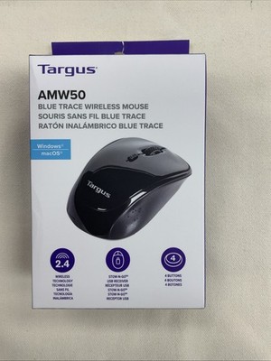 Targus Blue Trace Wireless USB Mouse AMW50EU - Black