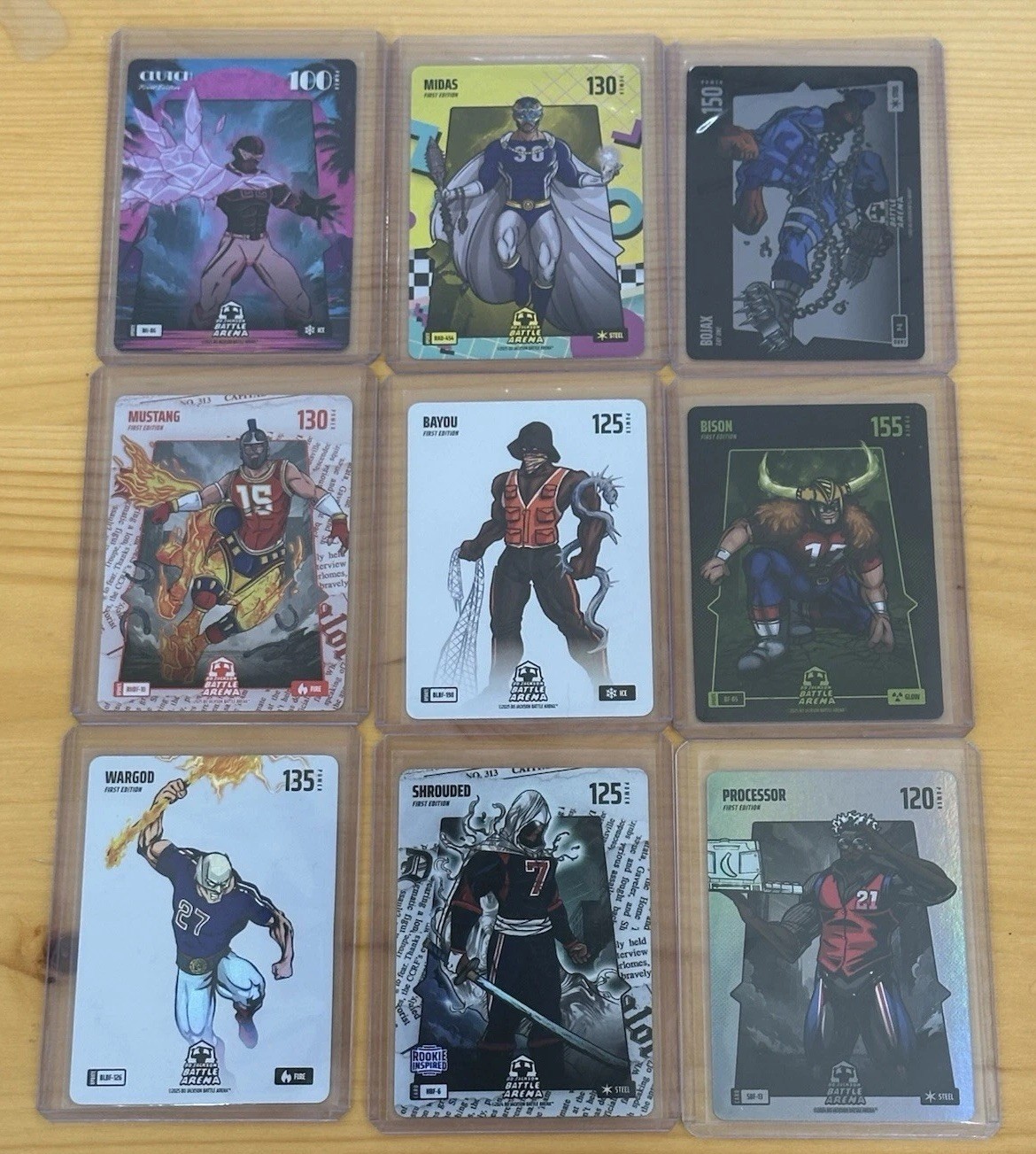 2025 Bo Jackson Battle Arena 1st Edition/Alpha SP/SSP 9 Card lot