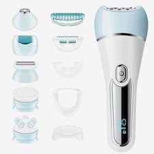 Epilator for Women, 6 in 1 Hair Removal Epilator, Shaver, Face Razor, Facial ...