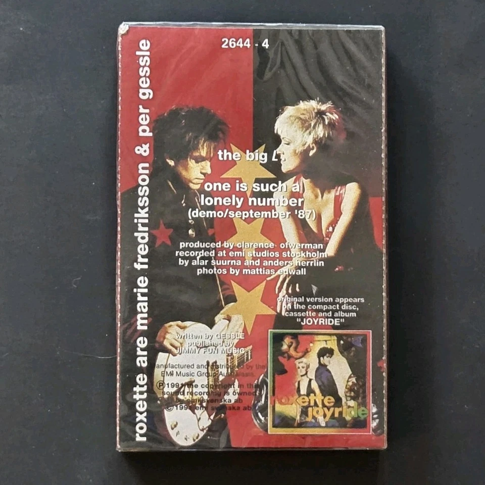ROXETTE "The Big L" RARE STILL SEALED 1991 AUSSIE CARD SLEEVE CASSETTE SINGLE - Image 2 of 2