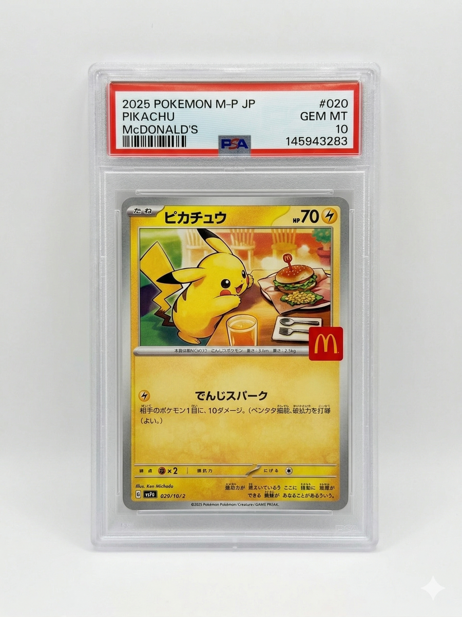 2025 Pokemon M-P Japanese Pikachu #020 McDonald's Promo PSA 10 GEM