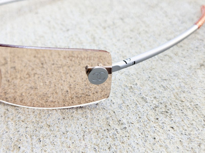 Chanel Sunglasses CH002 Rimless Orange Silver Titanium CHANEL Sunglasses CH002 Orange Frameless Titanium Silver  main image 4