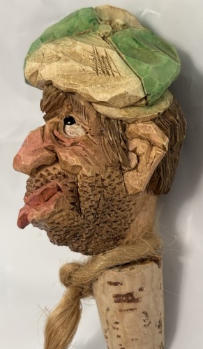 SPIT 'N' WHITTLE Willy One-Shot Whimsical Bottle Stopper Cork Chris Hammack 1994 - Picture 3 of 10