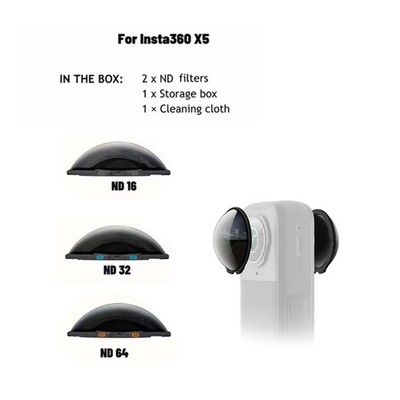 ND16 ND32 ND64 Filters Set For Insta360 X5 Camera Original Accessories