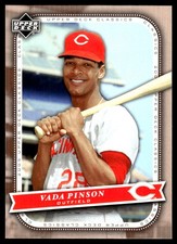 Vada Pinson 2005 Upper Deck Classics #94 Reds MLB READ FREE SHIP AutographDen
