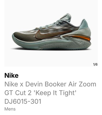 DJ6015-301 Men s 8 Nike X Devin Booker Air Zoom GT Cut 2 Basketball Shoes