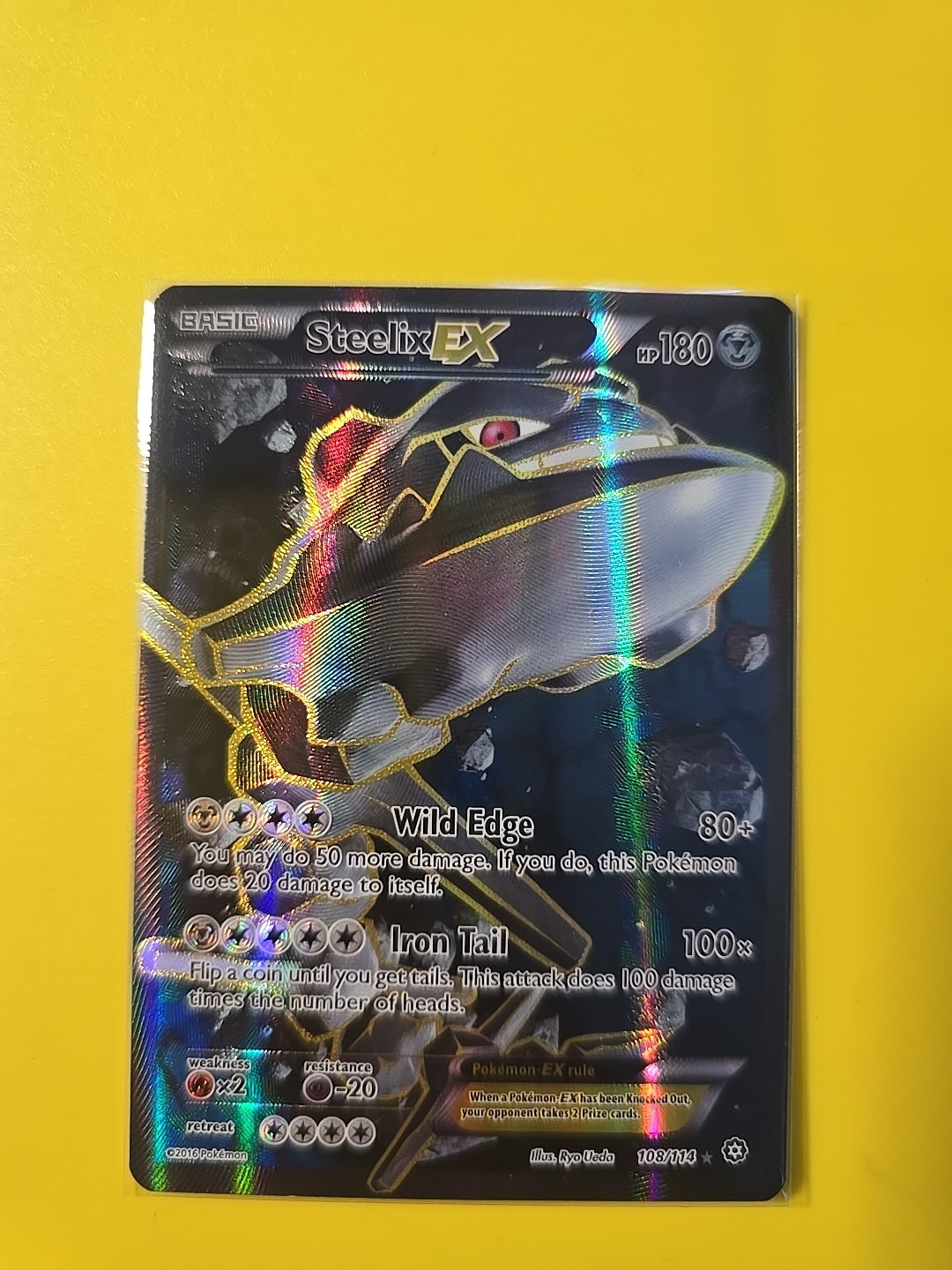 Steelix EX (108/114) XY Steam Siege Full Art Ultra Rare Pokemon Card - NM