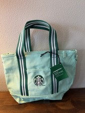 NWT Starbucks Authentic Road Trip Collection Canvas Tote Bag Zip Top 2026 Limite