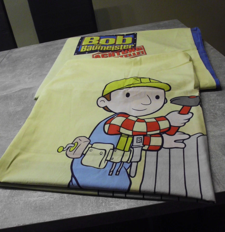 Kinder-Bettwäsche , Bob der Baumeister , 2 teilig 135 x 200 / 80 x 80 - Bild 1 von 1