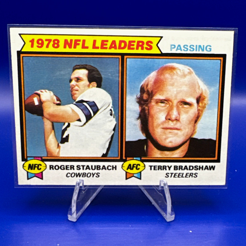 Topps 1979 Topps - League Leaders Passing Staubach Bradshaw #1 Card