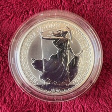 2002 UK Britannia £2 1oz Britannia Silver .958 Bullion Coin – Capsule -Rare - Available on eBay