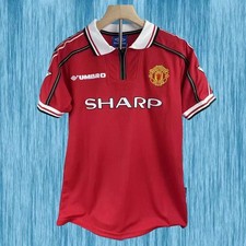 Beckham #7 Manchester United 1998-1999 Home Jersey, Short Sleeve, All Size