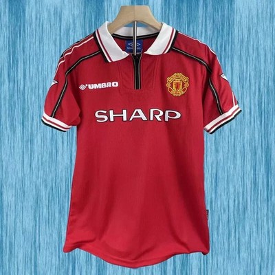 Beckham #7 Manchester United 1998-1999 Home Jersey, Short Sleeve, All Size