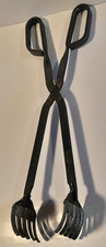 Vintage Coal Tongs Fireplace Stove 14.5 Inch