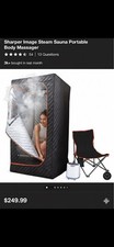Sharper Image Portable Steamer Sauna Spa with Steam Generator - New