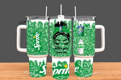 40oz Stainless Steel Tumbler -Sprite-Sprite Lovers Gift Handcrafted Soda