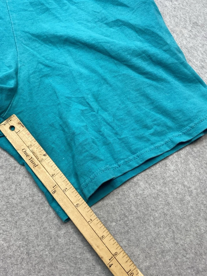 Pantalones Cortos Deportivos Vintage Majestic Talla L Verde Azulado Hechos en EE. UU. Foto 4 de 4