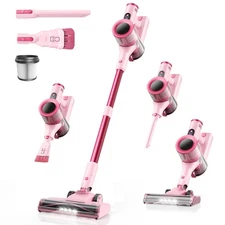 Cordless Vacuum Cleaner, Stick Vacuum with Smart LED Display, 50KPA 55Mins Va...