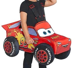 Spirit Halloween Disney Cars Lightning McQueen 3D Ride Along Toddler Costume