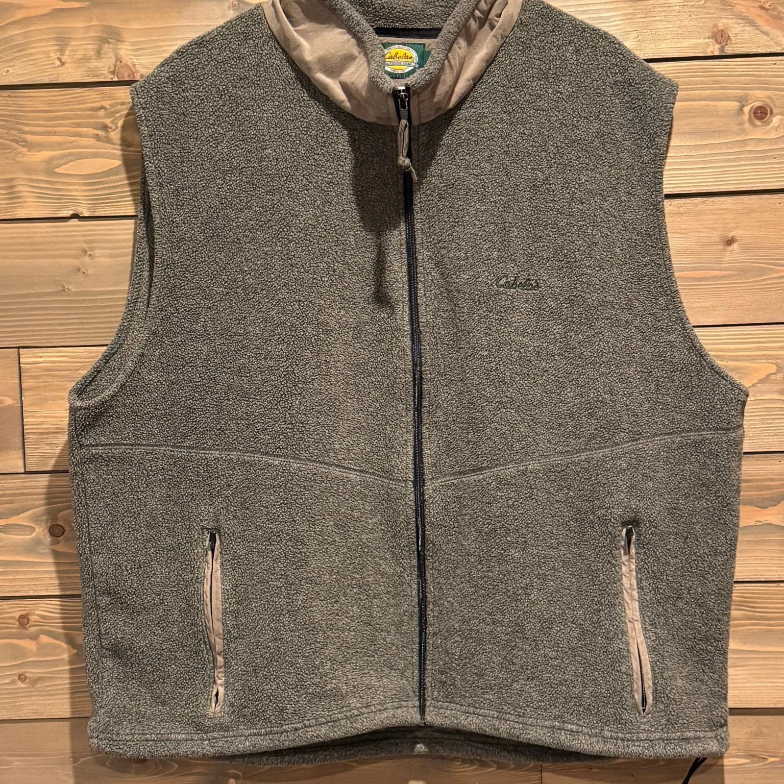 Cabelas Men's Full-Zip Sweater Fleece Vest in Heather Brown XXL
Opens in a new window or tab