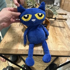 Kohls Cares for Kids PETE THE CAT Dark Blue 14in Velour Soft Plush Cat 2020