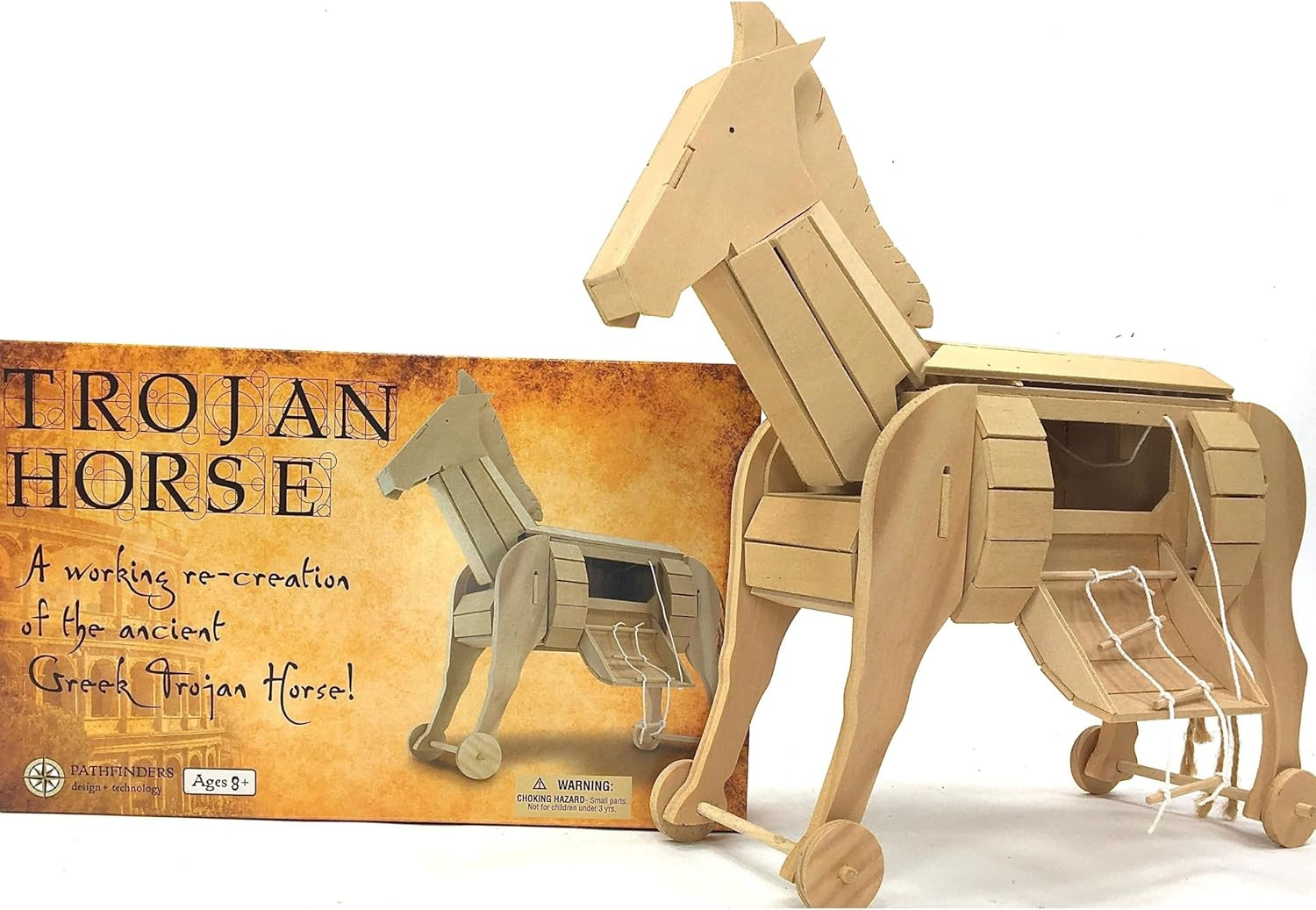 &ndash; Trojan Horse Model | Diy Wooden Craft Kit For Kids 10-14