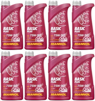 8l Mannol 8108 Basic Plus Getriebeöl 75W-90 GL-4 8x1l 