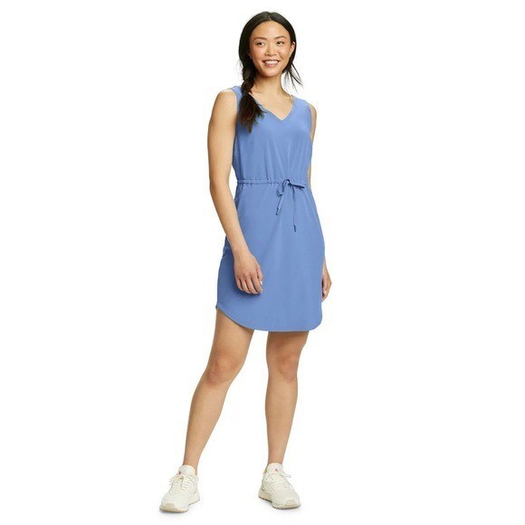 NWT Eddie Bauer Departure Easy Tank Dress Blue Size 2XL
