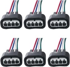 Ignition Coil Female Connector Plug Pigtail Harness 6pcs Compatible with Toyota