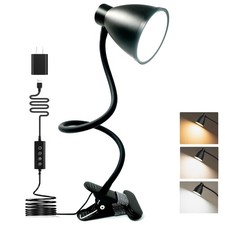 Desk Lamp 5 Color Modes 10 Brightness Dimmer Reading Light 10W 38 LED Clamp L...