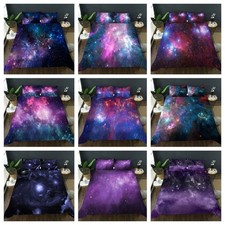 3D Space Galaxy Colorful Quilt Cover Duvet Cover Comforter set