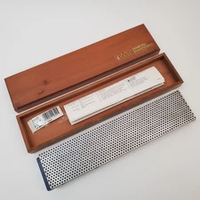 DMT 12" Coarse Diamond Whetstone Blue w/ HardBox Wooden Case USA Sharpening