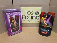 Rare Digital Alarm Clock Stripper Pole Dancer Lights Motion Sound Tested Works