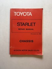 Toyota Starlet 1981-1984 Oem Shop Service Repair Manual Transmission Axel Guide Toyota Starlet 1981-1984 Oem Shop Service Repair Manual Transmission Axel Guide