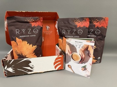 Ryze Mushroom Coffee   3-Pack (90 Servings)   Instant, Free Shipping