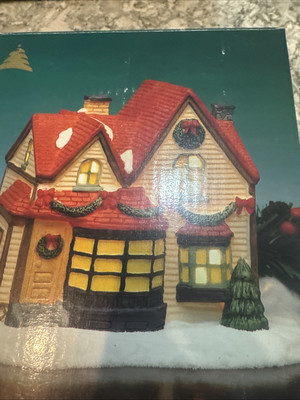 Trim A Home Premium Holiday Memories Porcelain Christmas Light-Up