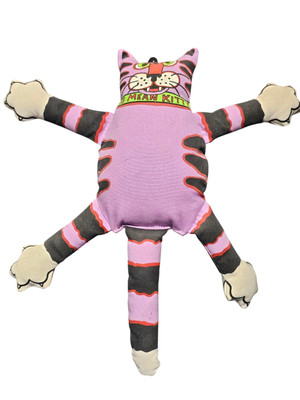 Vintage Big Mean Kitty Dog Toy Fat Cat Doggy 1997 Anne Lika