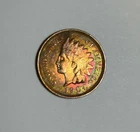 1904 Indian Head Cent Penny FULL LIBERTY Rainbow Toning AU / UNC