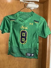 UNDER ARMOUR UNIVERSITY OF NOTRE DAME # 8 YOUTH SMALL JERSEY (B89) RARE