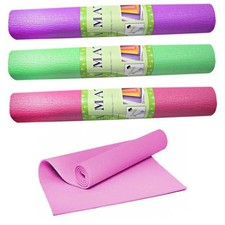 Roll Up Non Slip Yoga Mat for Outdoor Home Yoga Exercise 61 x 173cm - Random...